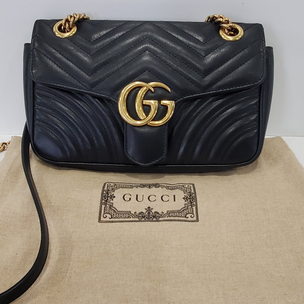GG Marmont small matelassé shoulder bag